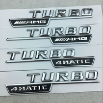 适用于奔驰贴标 涡轮增压TURBO 4MATIC AMG叶子板车标 车贴车身装