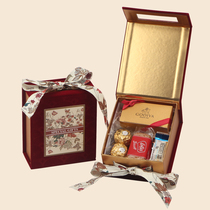 结婚庆喜糖礼盒装成品含歌帝梵松露牛奶黑巧克力高档绒布伴手礼盒