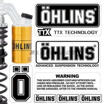 反光欧林斯Ohlins减震欧老师摩托车赞助商避震器贴纸个性排气管贴