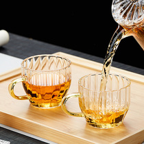玻璃茶杯家用耐高温主人杯个人专用小品杯单只加厚品茗杯小茶杯
