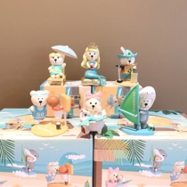星巴克2021夏日派对盲盒创意扭蛋美人鱼隐藏卡通公仔玩偶小熊摆件