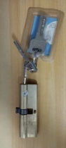 双开电脑槽A、B插芯锁铜锁芯 95mm 正 货号：303932