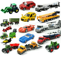 合金汽车模型工程车运输货车拖拉机消防汽车模儿童玩具滑行小车