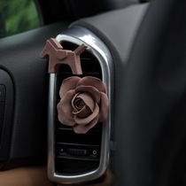 汽车车载香薰车用空调出风口玫瑰香氛车内高级感摆件女神新车礼物