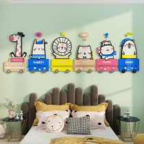 儿童区房间布置装饰公主墙面女孩床头壁画卧室卡通贴亚克力3d立体