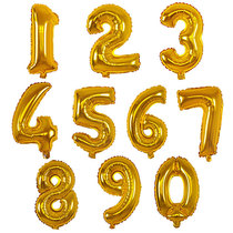 数字气球铝膜数字组合字母单个生日开业英文字母阿拉伯数字气球
