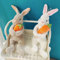 兔子毛绒玩具小白兔公仔玩偶睡觉抱床上可爱布娃娃2023兔年吉祥物