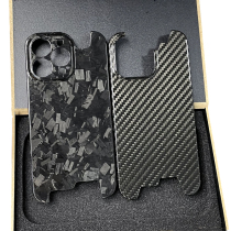 适用于iphone15promax苹果14promax/13mini碳纤维手机壳14plus11锻造XSMax超薄XR防摔保护套12