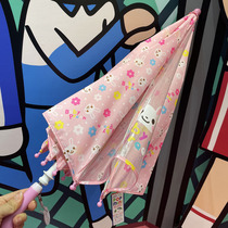 日本原单！幼儿园儿童雨伞原包装齐全可爱兔子带姓名牌手推伞
