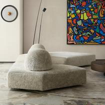 意大利Edta岩石布艺沙发大户型创意异形S模块不规则组合别墅大平