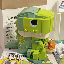 适用乐高小恐龙拼装积木可爱摆件创意六一儿童节玩具生日礼物女生