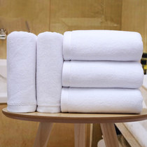 五星级酒店浴巾纯棉白色成人全棉宾馆毛巾美容院专用柔软加大加厚