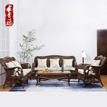 长青藤藤艺沙发茶几五件套组合藤编实木客厅单人双人三人藤椅沙发