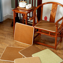 中式红木椅子坐垫办公室久坐海绵圈椅垫实木沙发凳子座垫四季通用