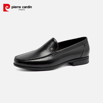 Pierre Cardin/皮尔卡丹男鞋商务休闲皮鞋一脚蹬真皮羊皮乐福鞋
