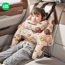 汽车儿童安全抱枕睡枕长途车载后排睡觉神器大人成人车上枕头靠枕
