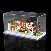 适用乐高80101透明亚克力展示盒新年年夜饭手办收纳柜模型防尘盒