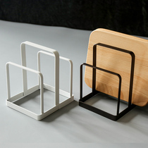 tinyhome 创意日式简约铁艺桌面置物架厨房菜板架砧板架沥水架