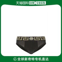 香港直邮Versace 男士黑色弹力棉质公文包