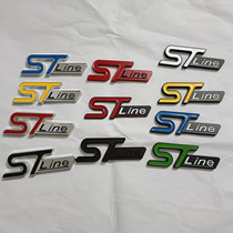 适用于福特新探险者STline福克斯改装金属车标尾标运动版中网标贴
