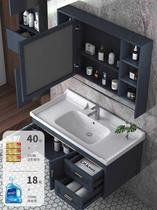 铝合金洗脸盆柜组合卫浴柜70cm卫生间加厚40cm置物柜80cm经济型。