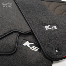 11-15年老款起亚K5专用脚垫原车卡扣16-21新K5凯酷原装位绒面地毯