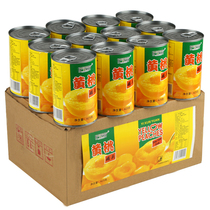 黄桃罐头正品整箱12罐装*425克烘焙专用砀山特产新鲜糖水水果罐头