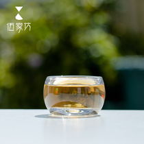 伍家坊创意玲珑杯手工透明水晶耐热防烫喝茶杯家用简约茶具客人杯