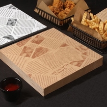 美式防油纸垫纸油炸隔油纸面包餐盘纸烘焙油纸炸鸡汉堡三明治食品