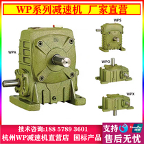 WPS涡轮蜗轮蜗杆减速机小型齿轮箱WPO减速器立式卧式变速器带电机