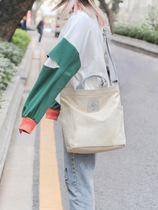 韩版帆布单肩纯色包学生斜挎包ins女包手提布包bags大容量百搭包