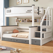 上下床双层床全实木儿童床橡胶木高低床小户型上下铺两层床子母床