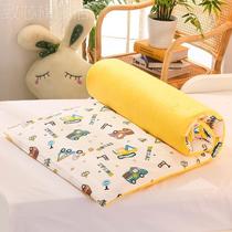 套幼园花床垫A珊瑚绒B午纯棉儿儿童罩拆洗睡可褥子垫垫被四季通用