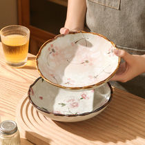 中国风餐具盘子菜盘家用陶瓷2024新款网红中式餐盘特别好看的碟子