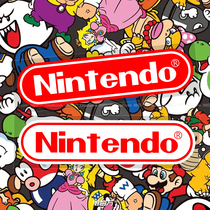 反光车贴Nintendo任天堂怀旧游戏标志英文贴电动车汽车身装饰贴纸