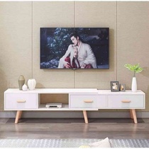 北欧伸缩电视柜茶几组合套装现代简约小户型地柜家用卧室电视机柜