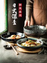 日式餐具深盘陶瓷菜盘子创意碟子家用碗盘套装西餐盘汤盘鱼盘盘子