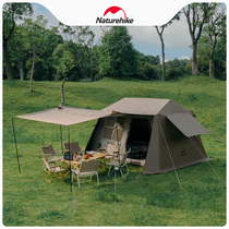 Naturehike挪客屋脊6.0速开帐篷天幕一体户外露营装备防雨小屋帐