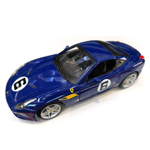法拉利 加州T 6号蓝色款 合金车模1:18玩具模型收藏摆件