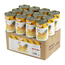 菠萝罐头425克6罐整箱糖水凤梨烘焙商用新鲜水果罐头特产餐饮零食