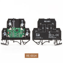 适用光耦继电器RE-0014中间继电器DC24V薄片型固态继电器导轨安装