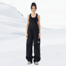 SNOWSHARK 3L 加绒加厚滑雪背带裤男女款单双板防水防寒户外保暖