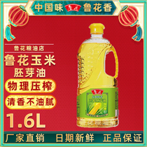 【鲁花直销】1.6L鲁花压榨一级玉米胚芽油正品非转基因特别香家用