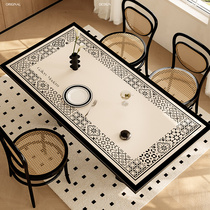UARA西西里中式复古简约皮革餐桌面垫防水防油免洗桌布隔热保护垫