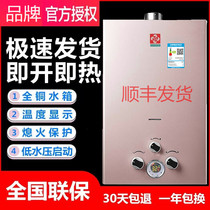 燃气热水器天然气液化气家用煤气强排6升8/10升16电池洗澡浴