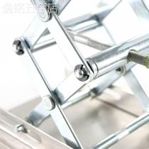 小型不锈钢氧化铝升降台水平仪用家用手动螺旋杆拧操作平台升降器