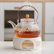 水果花茶壶泡茶家用养生壶蜡烛加热玻璃耐高温煮茶器煮茶炉烧水壶
