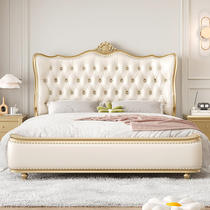 实木床主卧大床高端大气美式轻奢现代欧式床1.8米双人2米x2米法式