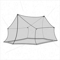 户外天幕到的露营天幕蚊帐适合4使用4.5米宽5米长天幕露营防蚊L