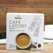 现货日本进口咖啡AGF袋装Blendy浓厚泡沫牛奶拿铁三合一速溶咖啡